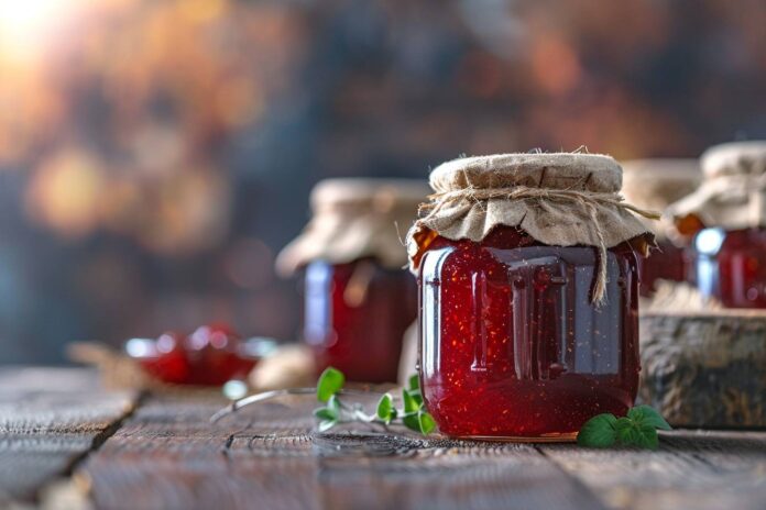 Étiquettes adhésives pour pots de confiture